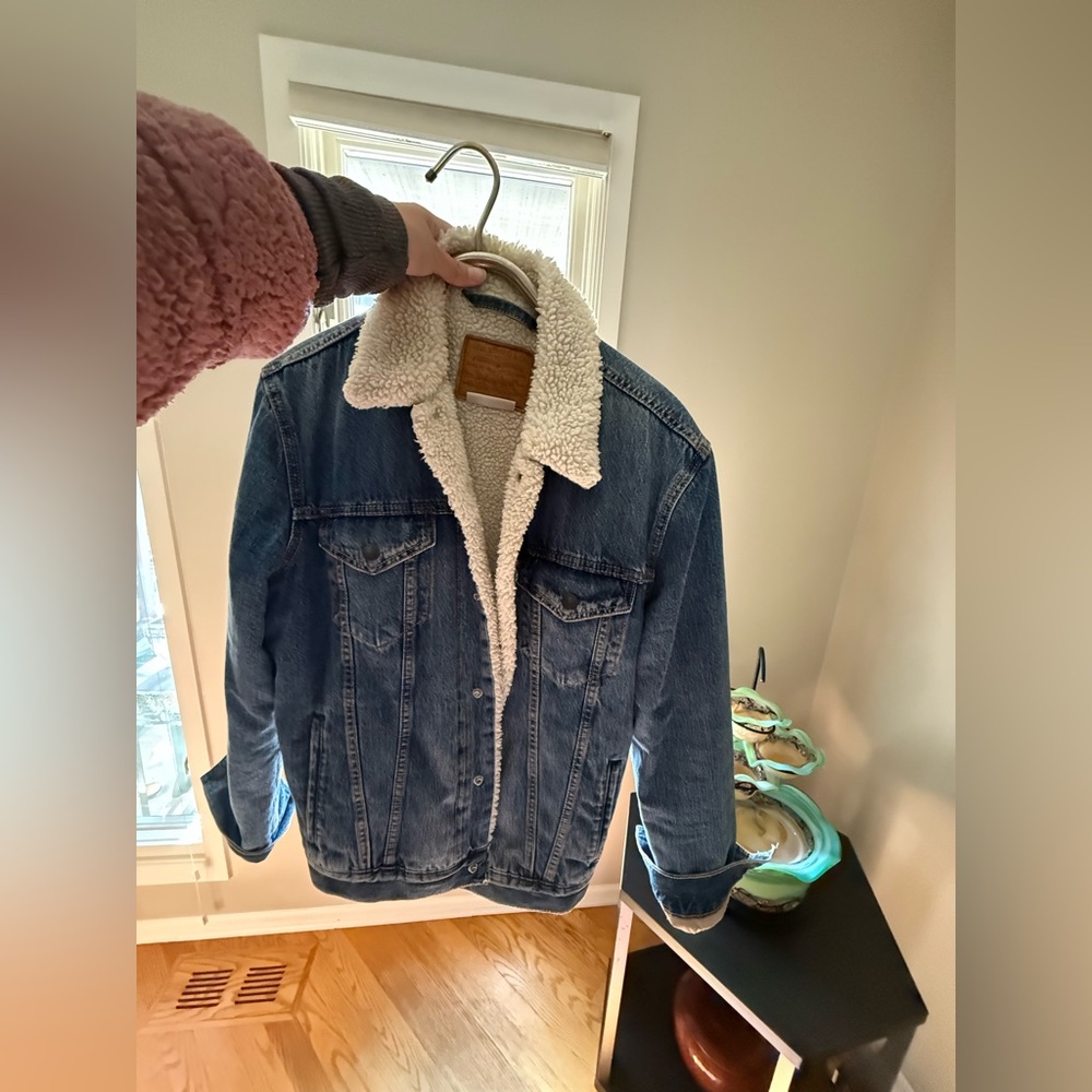 Denim Fuzzy Jacket